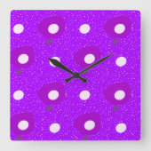 Mod forms_lila quadratische wanduhr (Vorderseite)