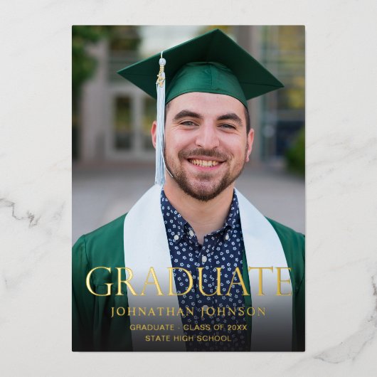 Mod Foto Abschluss Ankündigung zur Graduierung von (Vorderseite)