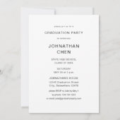 Mod Foto Graduation Party Vertikal Einladung (Rückseite)