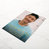 Mod Foto Graduation Party Vertikal Folieneinladung (Gedreht)