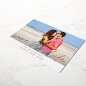 MOD Foto und Kalligrafie 4 W Save the Date Folieneinladung (Gedreht)