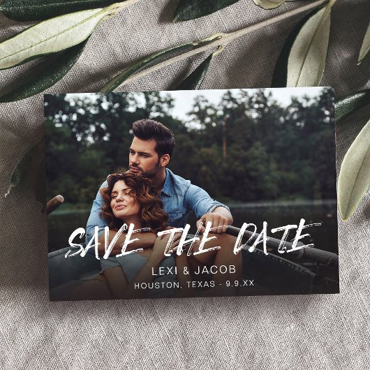 MOD Foto und Kalligrafie 5 Save the Date Einladung