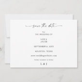 MOD Foto und Kalligrafie 5 Save the Date Einladung (Rückseite)