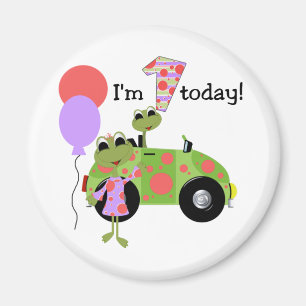 Mod Frogs 1. Geburtstag Magnet