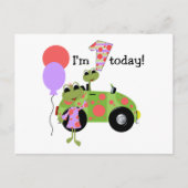 Mod Frogs 1. Geburtstag Postkarte (Vorderseite)