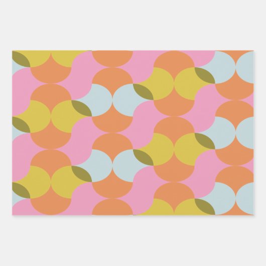 Mod für Abstrakte geometrische Formen des Mittelja Geschenkpapier Set (Vorderseite)