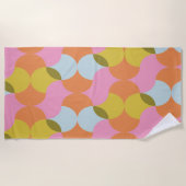 Mod für Abstrakte geometrische Formen des Mittelja Strandtuch (Vorderseite)