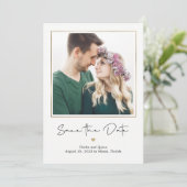 Mod Gallery Editable Color Save the Date Card Dankeskarte (Stehend Vorderseite)