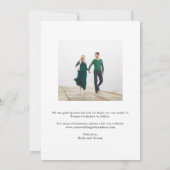 Mod Gallery Editable Color Save the Date Card Dankeskarte (Rückseite)