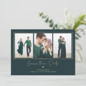 Mod Gallery Editable Color Save the Date Card Dankeskarte (Stehend Vorderseite)
