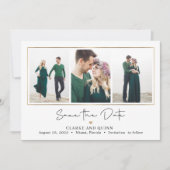 Mod Gallery Editable Color Save the Date Card Dankeskarte (Vorderseite)