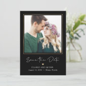 Mod Gallery Editable Color Save the Date Card Dankeskarte (Stehend Vorderseite)