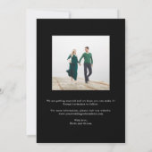 Mod Gallery Editable Color Save the Date Card Dankeskarte (Rückseite)