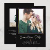 Mod Gallery Editable Color Save the Date Card Dankeskarte (Vorne/Hinten)