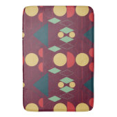 Mod Geometric Fuchsia Badematte (Vorderseite Vertikal)