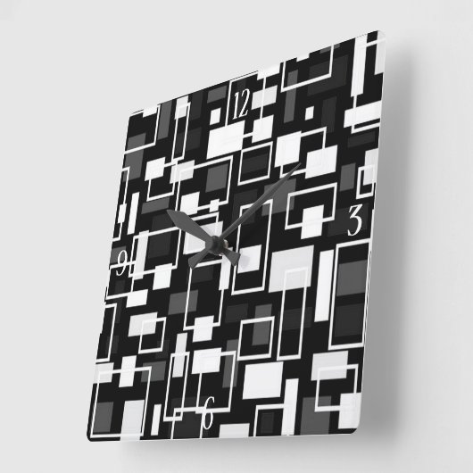 Mod Geometric Quadratische Wanduhr (Winkel)