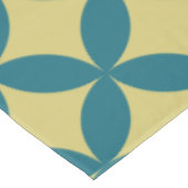 Mod Geometric Retro Modern Blue Green Mitte des Ja Tischdecke (Schrägansicht)