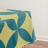 Mod Geometric Retro Modern Blue Green Mitte des Ja Tischdecke (Beispiel)