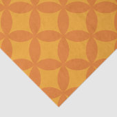 Mod Geometric Retro Modernes Orange Sun Mitte des Seidenpapier (Detail)