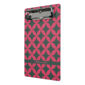 Mod Geometric Retro Modernes Rosa & Tannen aus dem Mini Klemmbrett (Gewinkelt2)