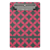 Mod Geometric Retro Modernes Rosa & Tannen aus dem Mini Klemmbrett (Vorderseite)