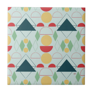 Mod Geometrische Keramik für Mid Century Fliese
