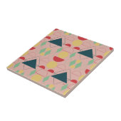 Mod Geometrische rosa Keramik - Tile Fliese (Seite)