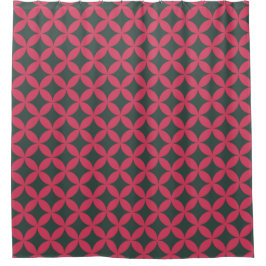 Mod geometrischer Retro aus dem Mittelalter Modern Duschvorhang