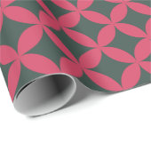 Mod geometrischer Retro aus dem Mittelalter Modern Geschenkpapier (Rolleneckpunkt)