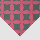 Mod geometrischer Retro aus dem Mittelalter Modern Seidenpapier (Detail)