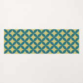 Mod geometrischer Retro aus dem Mittelalter Modern Yogamatte (Rückseite (Horizontal))