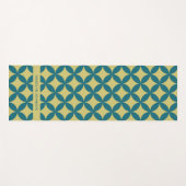 Mod geometrischer Retro aus dem Mittelalter Modern Yogamatte (Vorderseite (Horizontal))