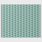 Mod Geschenkverpackung | Aqua Ogee Geschenkpapier (Flach)