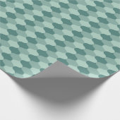 Mod Geschenkverpackung | Aqua Ogee Geschenkpapier (Ecke)