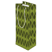 Mod Gift Wrap | Avocado Drops Geschenktüte Für Weinflaschen (Rückseite Schrägansicht)