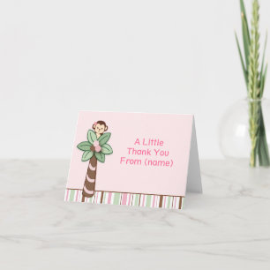 Mod Girl Monkey Vielen Dank, dass Sie sich Karten 