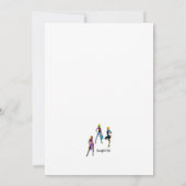 Mod Girls Fashion Show Einladung (Rückseite)