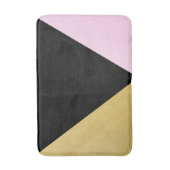 Mod Glachs-Dreiecke aus Schwarz und Rosa Badematte (Vorderseite Vertikal)