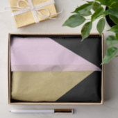 Mod Glachs-Dreiecke aus Schwarz und Rosa Seidenpapier (Geschenk)