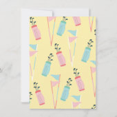 Mod Golfing Mitte des Jahrhunderts Kinderduschensc Einladung (Rückseite)