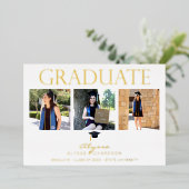 Mod Graduate Hat 4 Foto Abschluss Ankündigung 2 (Stehend vorne)