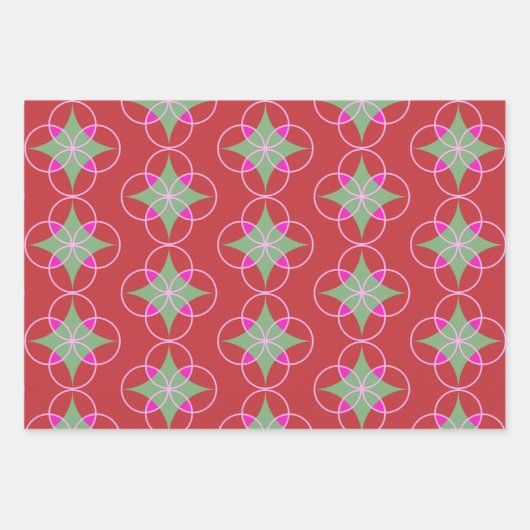 Mod-Grafik-Urlaubstrio-Geschenkpackung Geschenkpapier Set (Vorderseite 3)