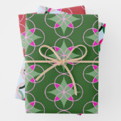 Mod-Grafik-Urlaubstrio-Geschenkpackung Geschenkpapier Set (Beispiel)