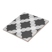 Mod Gray Circle Transparentes Muster Fliese (Seite)