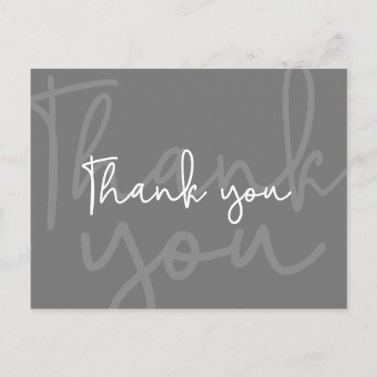 Mod Gray Couple Baby Dusche Geschlecht Neutral Ankündigungspostkarte (Vorderseite)