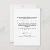 Mod Gray Einfache Hochzeit 3 Fotos Collage Dankeskarte (Rückseite)