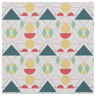Mod Gray Geometric  Stoff
