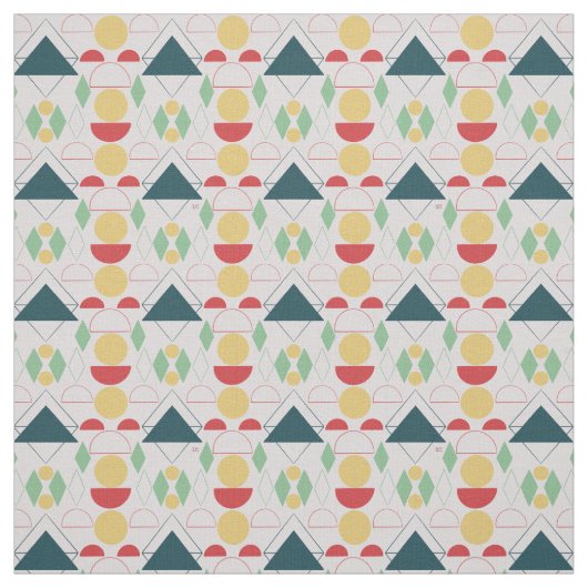 Mod Gray Geometric Stoff (Muster)