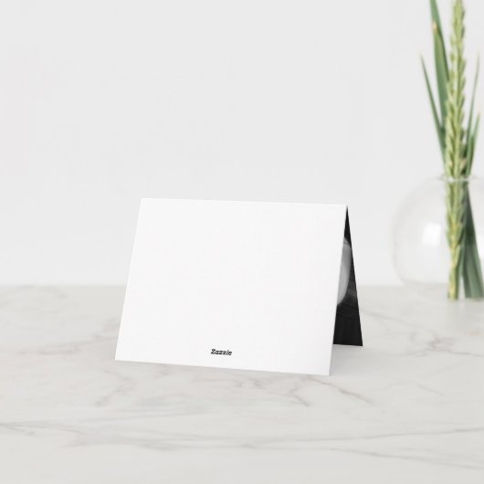 Mod Gray Wedding Custom Fotos Handschrift Dankeskarte (Rückseite)