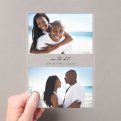 MOD H Duo Foto Save the Date Acryleinladungen (Insitu (Handheld))